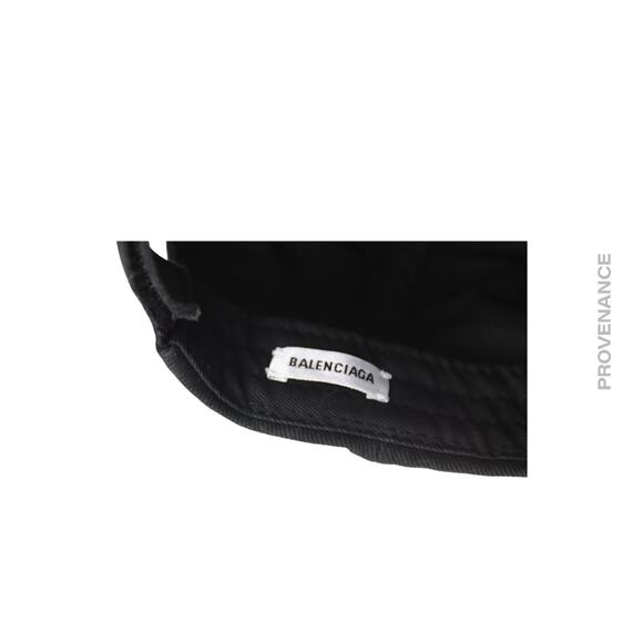 🔴 Balenciaga Embroidered Logo Cap - Washed Black - Picture 9 of 10